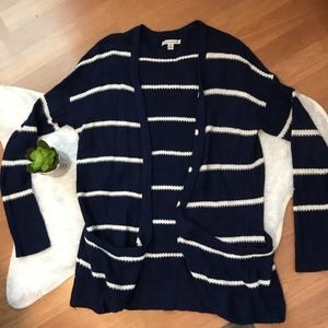 American Eagle Striped Cardigan
